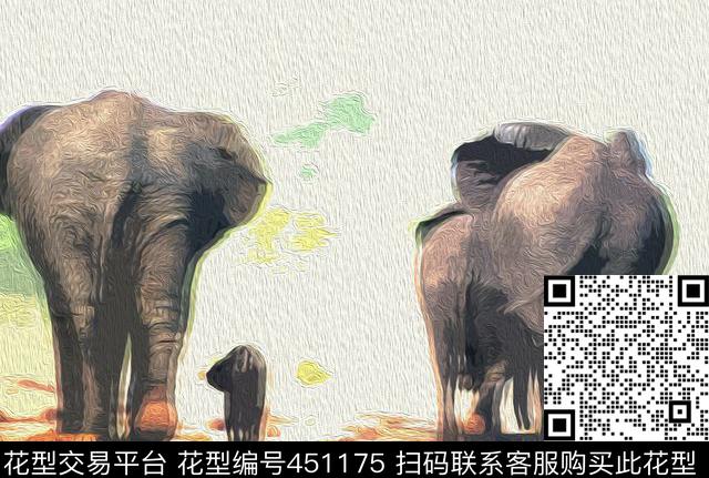 时尚大象定位传统印花华亿平台下载（图片编号: 451175） - 瓦栏（Walan）