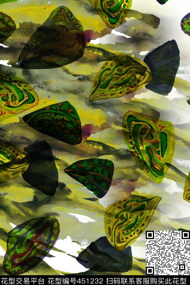 抽象大牌个性数码印花华亿平台下载（图片编号: 451232） - 瓦栏（Walan）