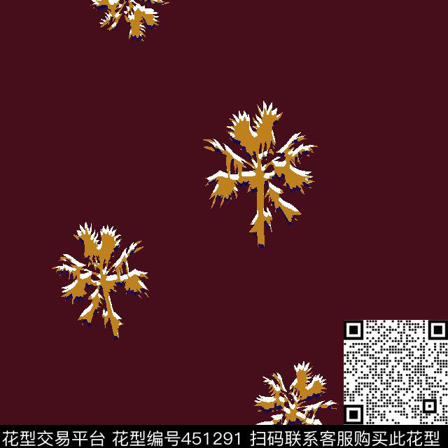 男装衬衫外套清新椰树传统印花华亿平台下载（图片编号: 451291） - 瓦栏（Walan）