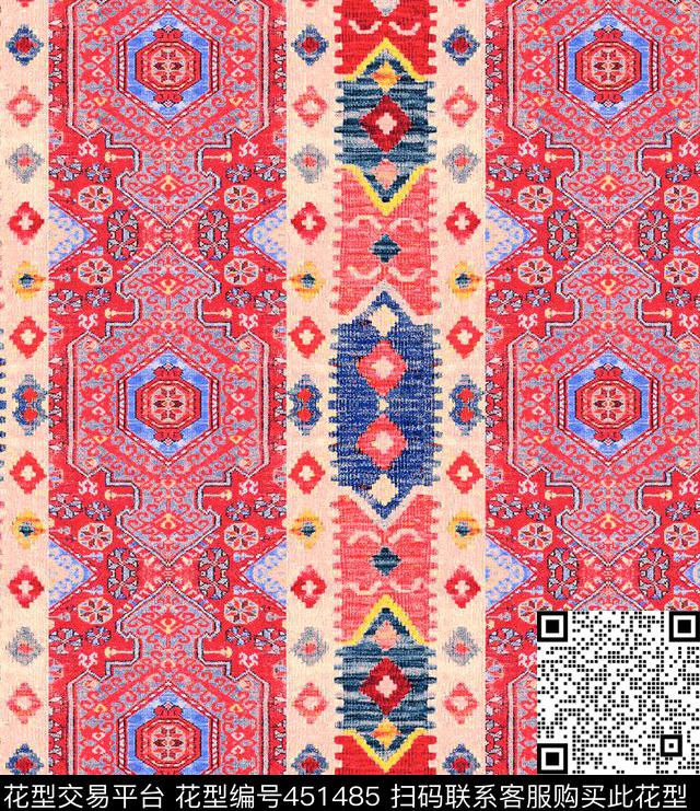 复古花纹民族传统印花华亿平台下载（图片编号: 451485） - 瓦栏（Walan）