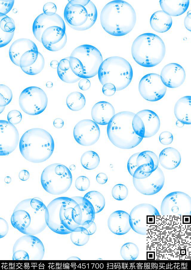 田园气泡单色传统印花华亿平台下载（图片编号: 451700） - 瓦栏（Walan）