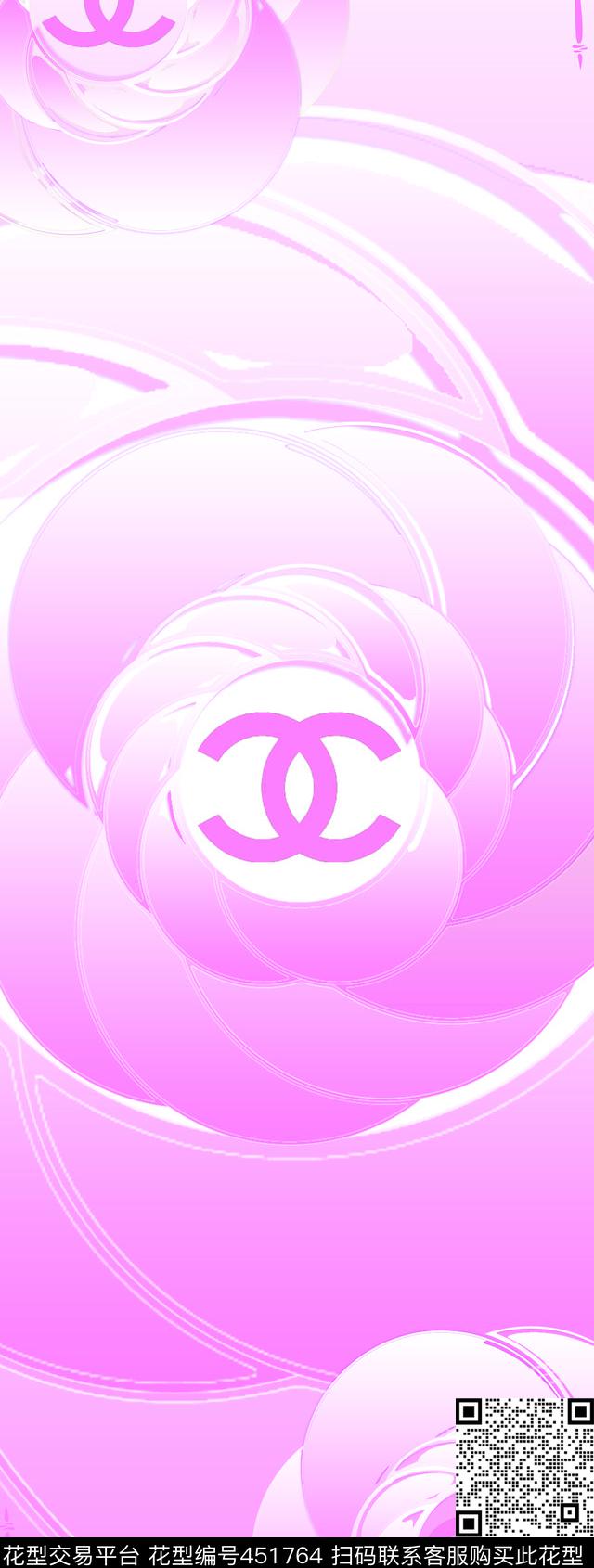 山茶花香奈儿大牌传统印花华亿平台下载（图片编号: 451764） - 瓦栏（Walan）