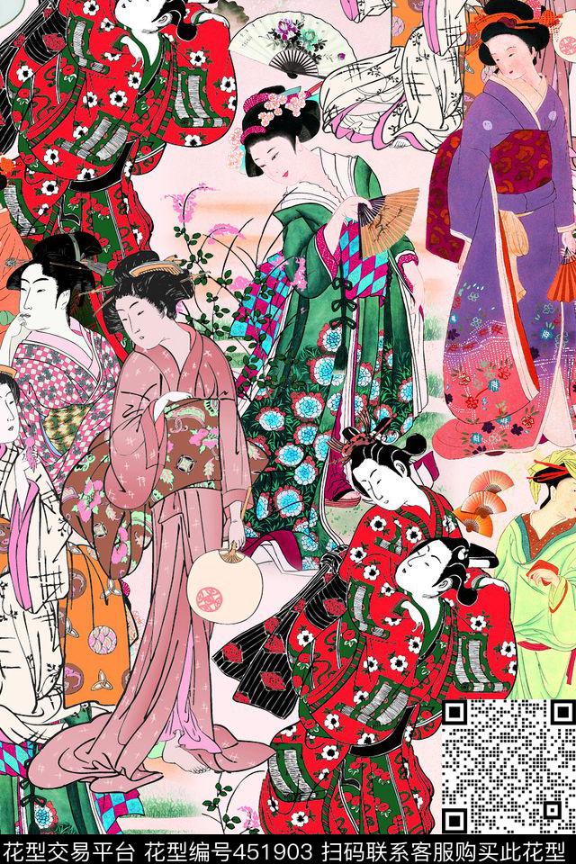 东阳人物日本数码印花华亿平台下载（图片编号: 451903） - 瓦栏（Walan）