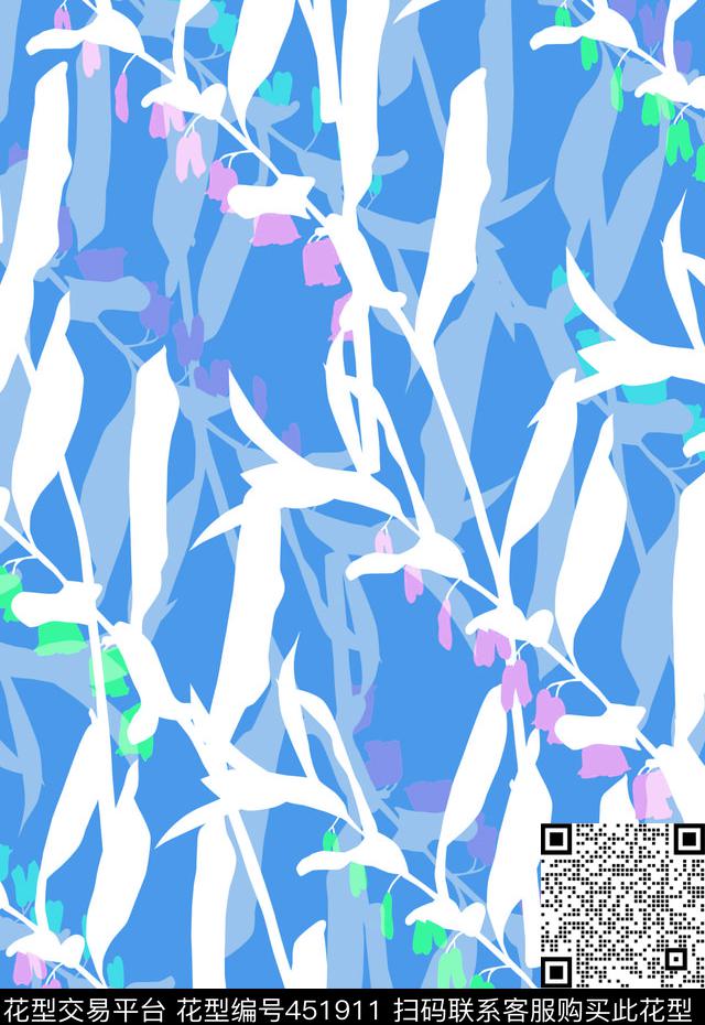 清新叶子湖水绿传统印花华亿平台下载（图片编号: 451911） - 瓦栏（Walan）