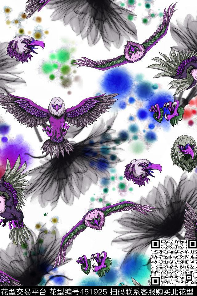 彩色墨汁创意混搭数码印花华亿平台下载（图片编号: 451925） - 瓦栏（Walan）