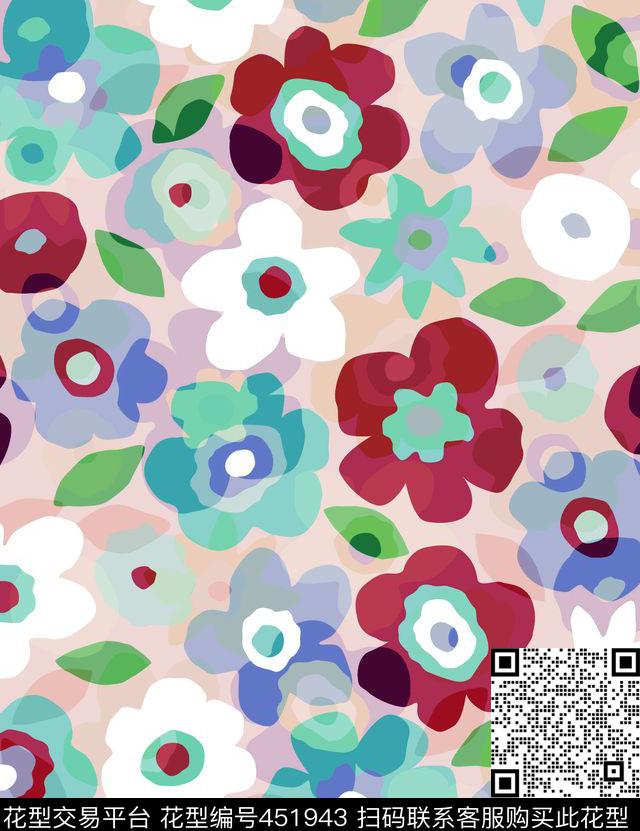 清新花花菲传统印花华亿平台下载（图片编号: 451943） - 瓦栏（Walan）