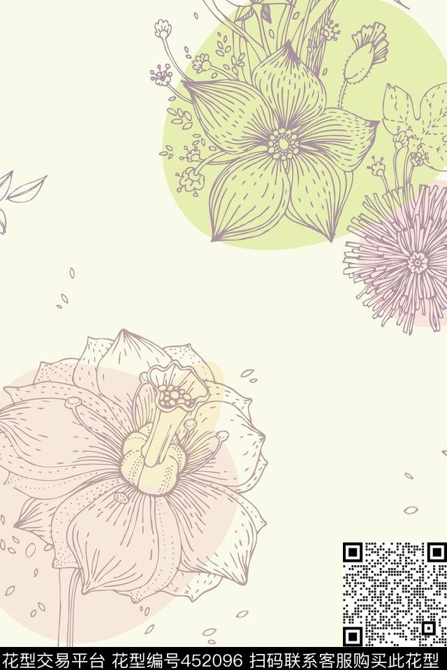 时尚优雅清新传统印花华亿平台下载（图片编号: 452096） - 瓦栏（Walan）