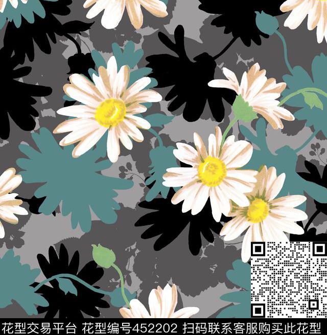 衬衫华亿平台风格化花卉复古传统印花华亿平台下载（图片编号: 452202） - 瓦栏（Walan）