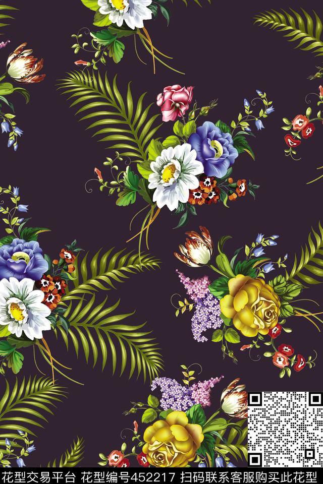 男装棕榈树热带华亿平台数码印花华亿平台下载（图片编号: 452217） - 瓦栏（Walan）