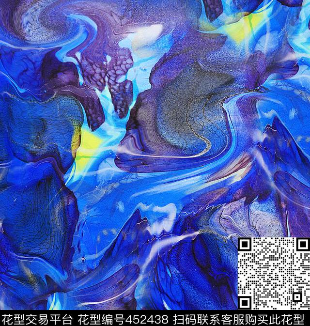 抽象底纹高端大牌复古纹男装数码印花华亿平台下载（图片编号: 452438） - 瓦栏（Walan）