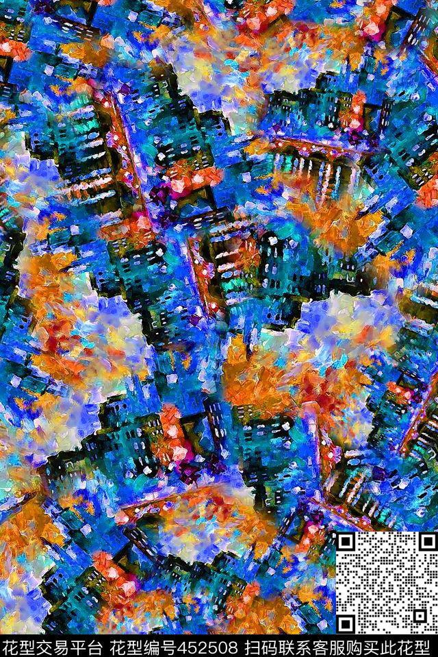 油画水粉风景数码印花华亿平台下载（图片编号: 452508） - 瓦栏（Walan）