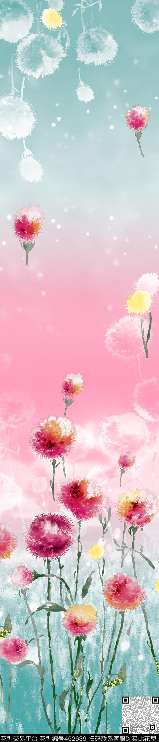 时尚豹纹牡丹数码印花华亿平台下载（图片编号: 452639） - 瓦栏（Walan）