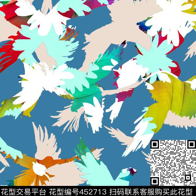 衬衫华亿平台风格化花卉男装华亿平台数码印花华亿平台下载（图片编号: 452713） - 瓦栏（Walan）
