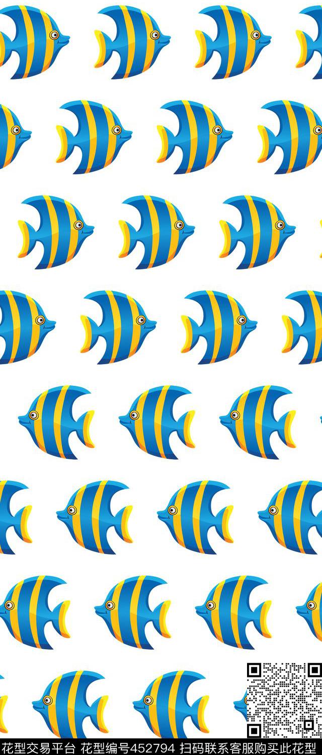 传统印花卡通鱼卡通传统印花华亿平台下载（图片编号: 452794） - 瓦栏（Walan）