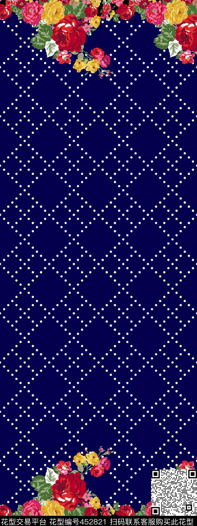 传统印花小花点子花卉传统印花华亿平台下载（图片编号: 452821） - 瓦栏（Walan）