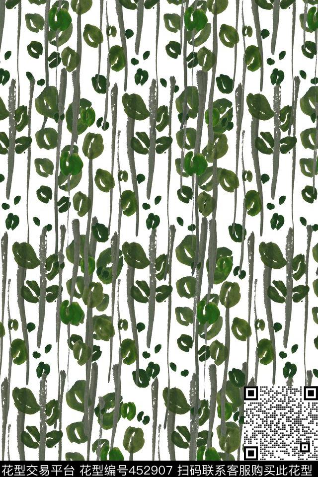 手绘原创水彩数码印花华亿平台下载（图片编号: 452907） - 瓦栏（Walan）