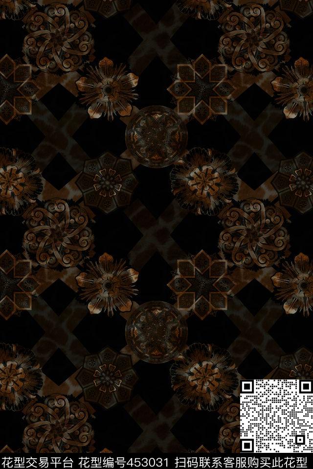 传统小清新时尚条纹传统纹样传统印花华亿平台下载（图片编号: 453031） - 瓦栏（Walan）