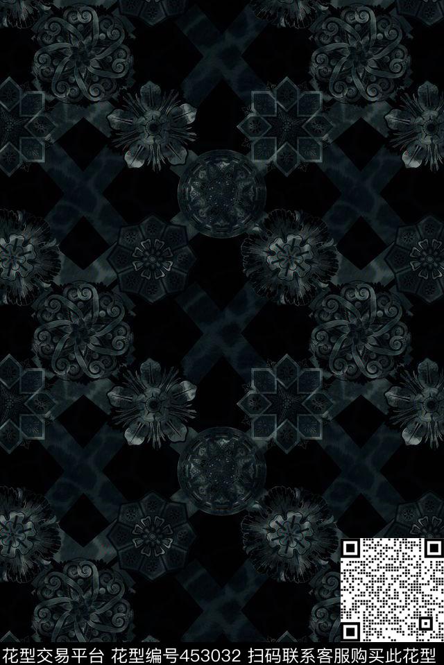 传统小清新时尚条纹传统纹样传统印花华亿平台下载（图片编号: 453032） - 瓦栏（Walan）