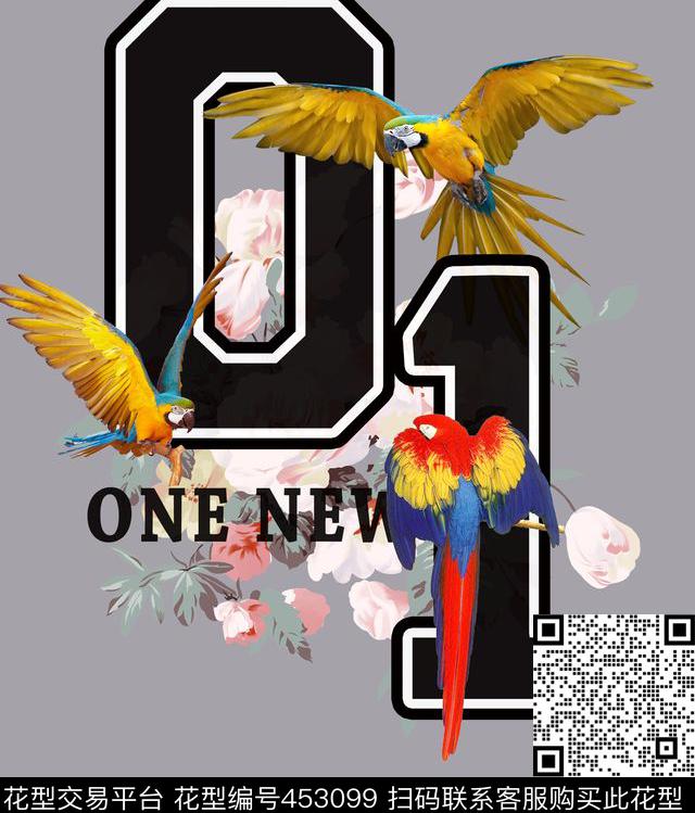 T恤卫衣定位动物数码印花华亿平台下载（图片编号: 453099） - 瓦栏（Walan）