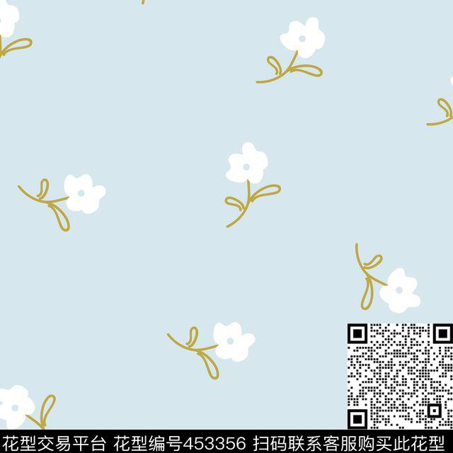 复古简约小花森系传统印花华亿平台下载（图片编号: 453356） - 瓦栏（Walan）