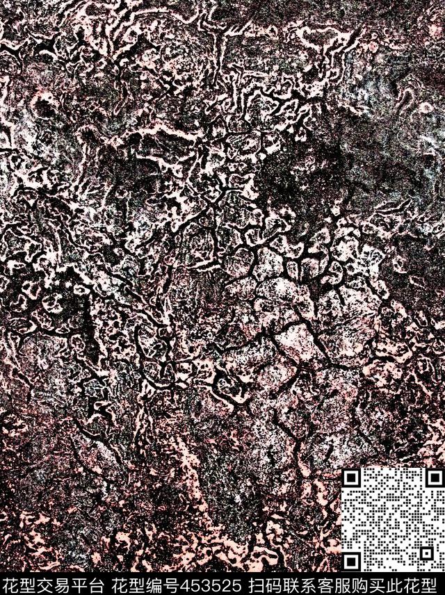 潮酷古旧断纹数码印花华亿平台下载（图片编号: 453525） - 瓦栏（Walan）