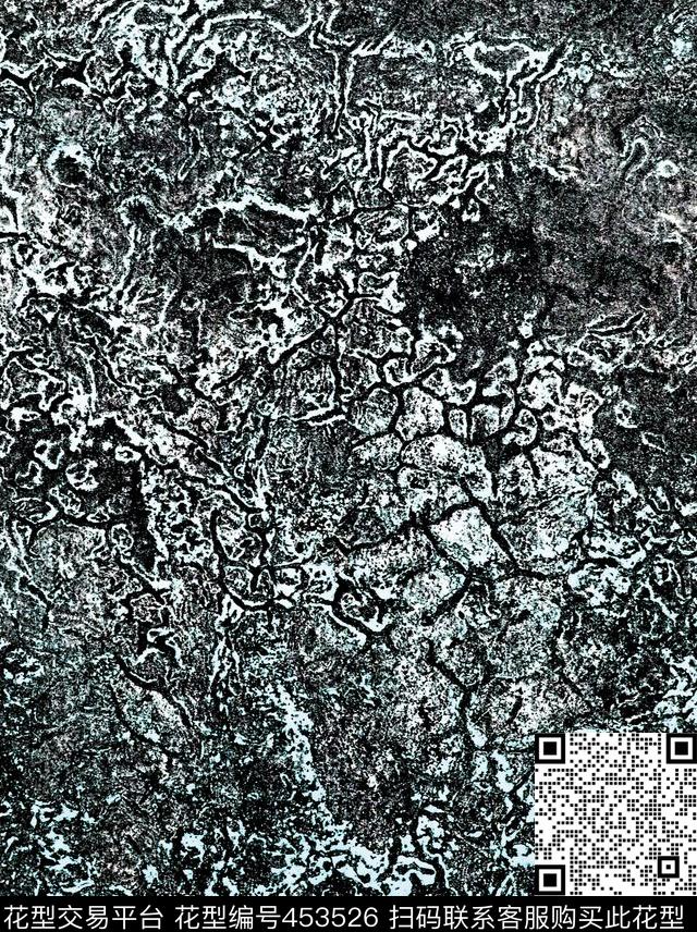 潮酷古旧断纹数码印花华亿平台下载（图片编号: 453526） - 瓦栏（Walan）