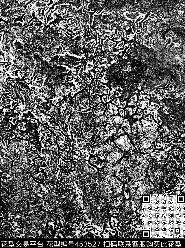 潮酷古旧断纹数码印花华亿平台下载（图片编号: 453527） - 瓦栏（Walan）