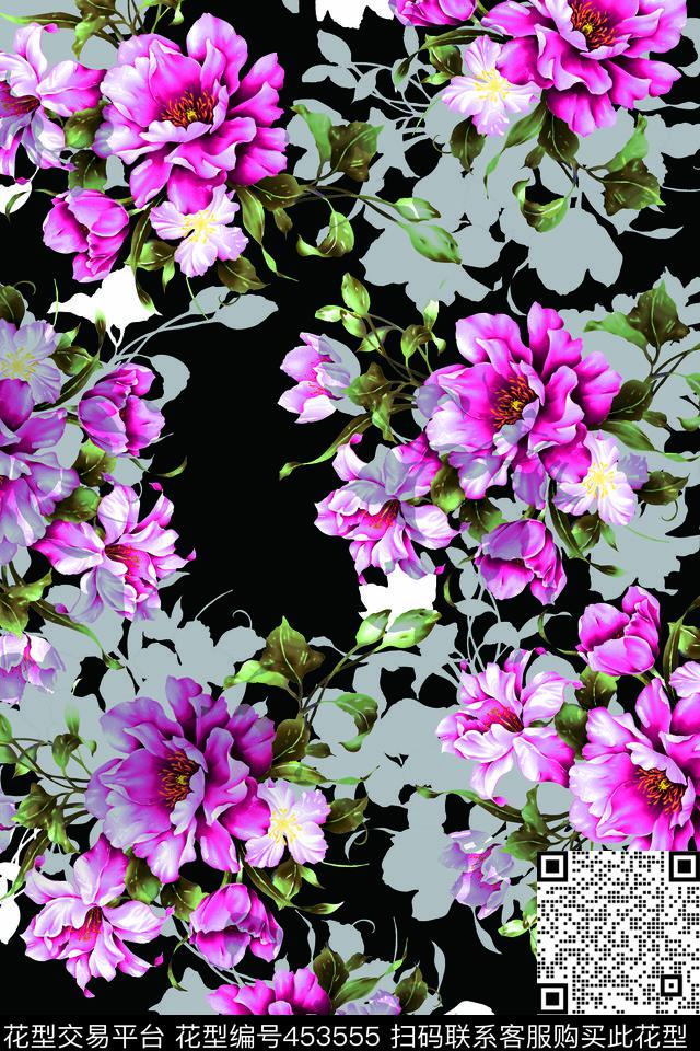 花卉家纺印花男装传统印花华亿平台下载（图片编号: 453555） - 瓦栏（Walan）