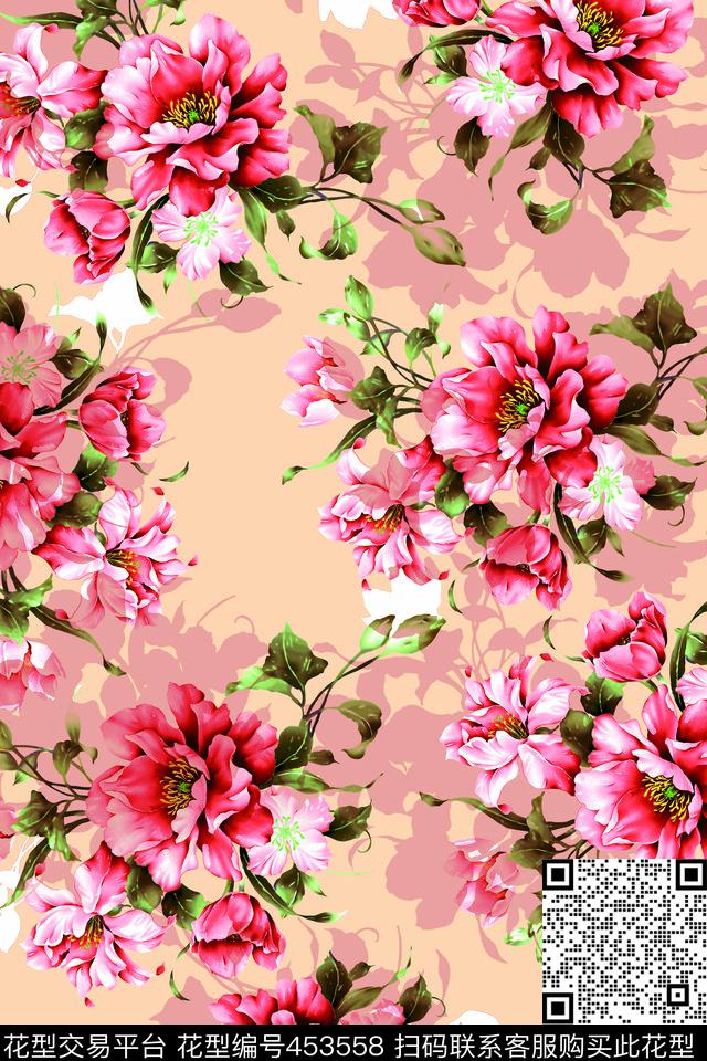 传统花卉家纺印花男装女装传统印花华亿平台下载（图片编号: 453558） - 瓦栏（Walan）