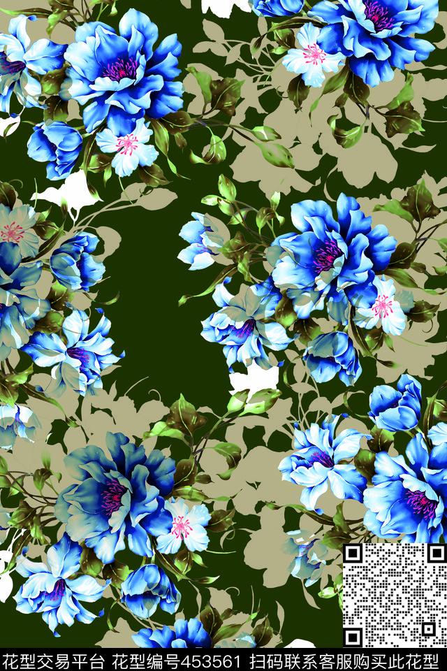 传统花卉家纺印花男装女装传统印花华亿平台下载（图片编号: 453561） - 瓦栏（Walan）