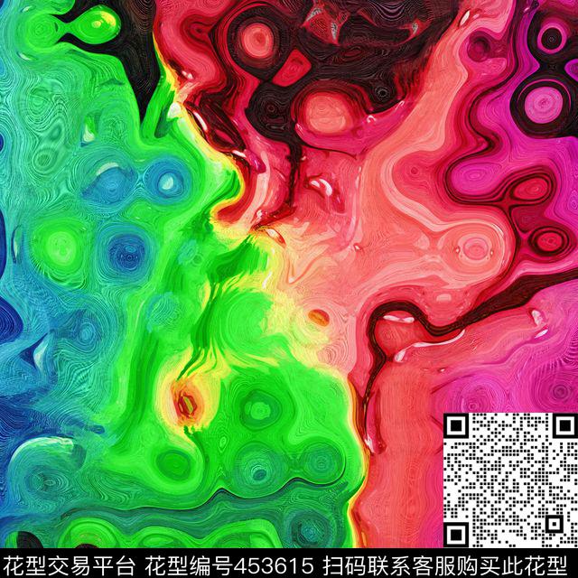 抽象潮流个性数码印花华亿平台下载（图片编号: 453615） - 瓦栏（Walan）