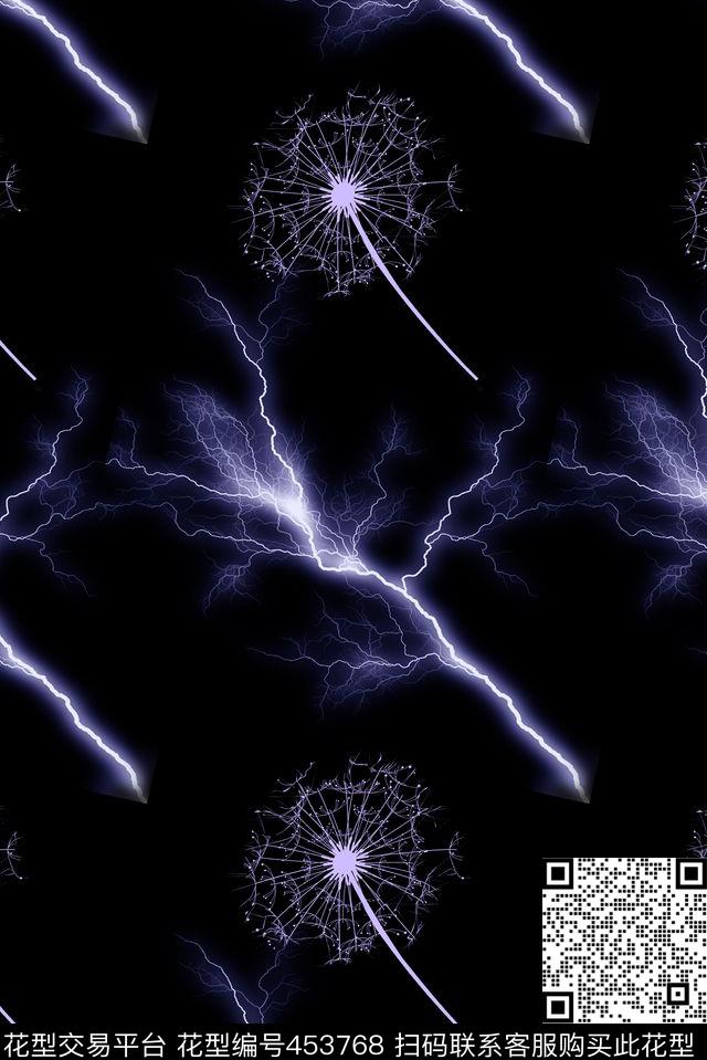 花纹蒲公英闪电外套衬衫夹克羽绒数码印花华亿平台下载（图片编号: 453768） - 瓦栏（Walan）