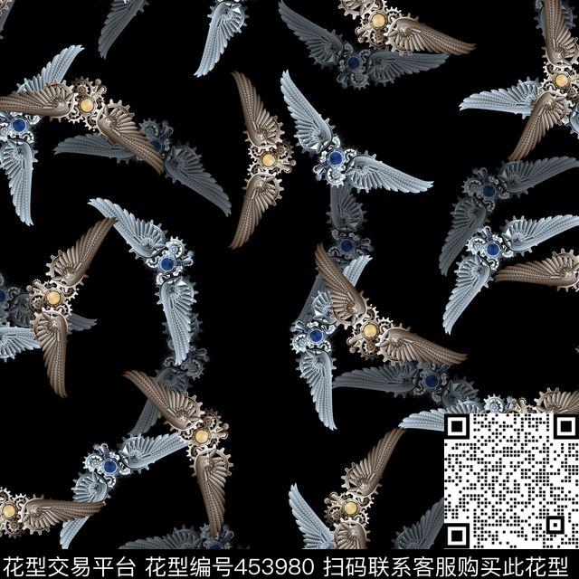 潮流衬衫华亿平台翅膀数码印花华亿平台下载（图片编号: 453980） - 瓦栏（Walan）