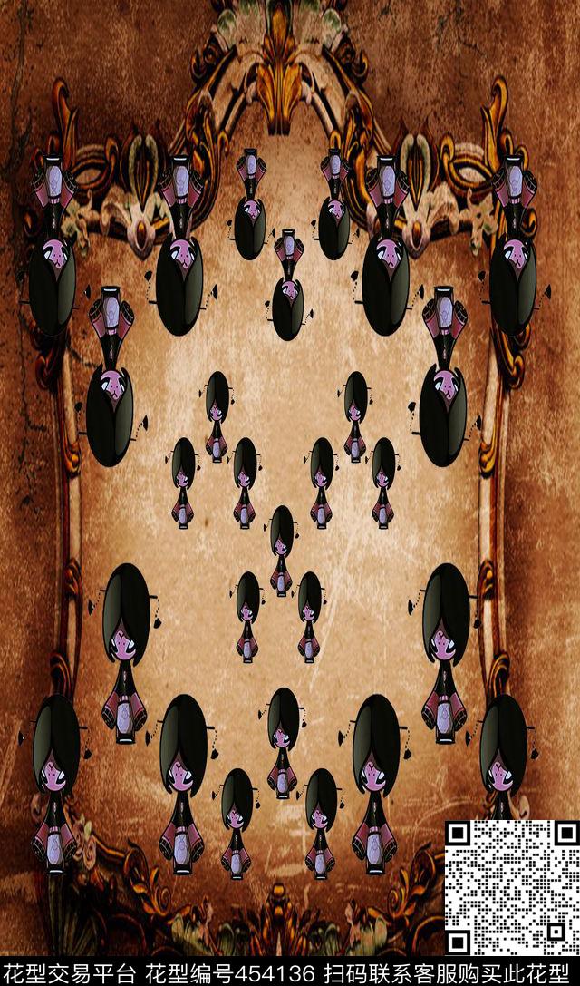 城堡低调色精灵数码印花华亿平台下载（图片编号: 454136） - 瓦栏（Walan）