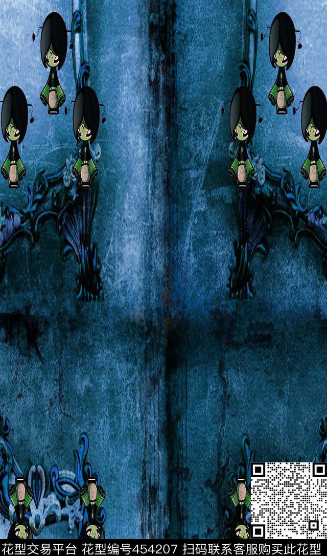 城堡低调色精灵数码印花华亿平台下载（图片编号: 454207） - 瓦栏（Walan）