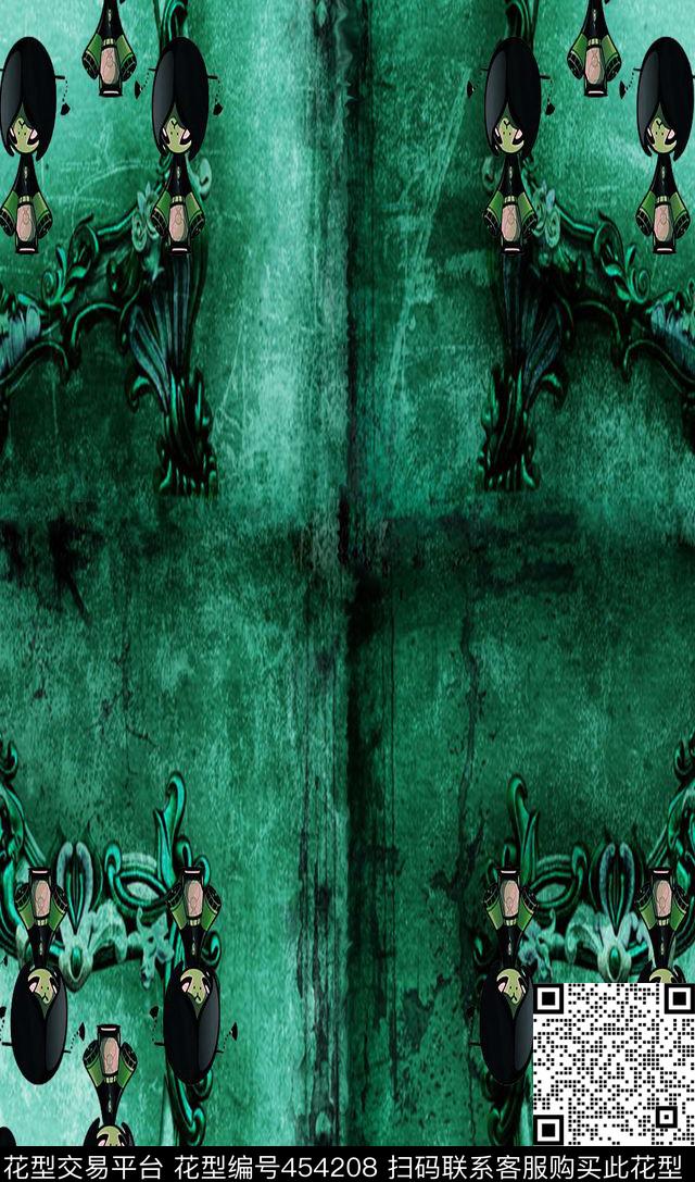 城堡低调色精灵数码印花华亿平台下载（图片编号: 454208） - 瓦栏（Walan）