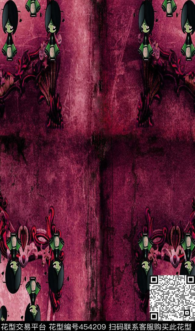 城堡低调色精灵数码印花华亿平台下载（图片编号: 454209） - 瓦栏（Walan）