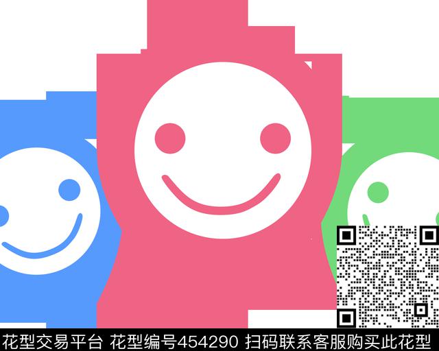 卡通笑脸数码印花华亿平台下载（图片编号: 454290） - 瓦栏（Walan）