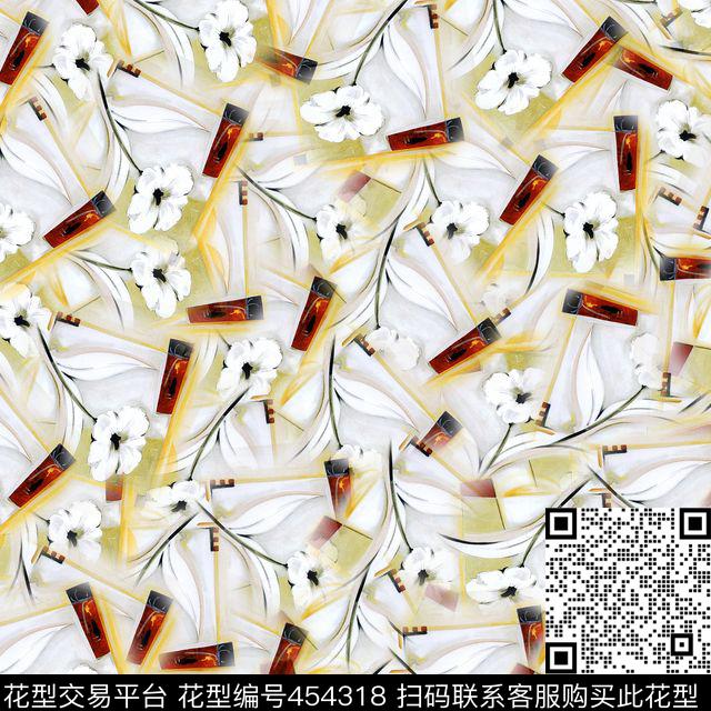 创意花卉手电筒数码印花华亿平台下载（图片编号: 454318） - 瓦栏（Walan）