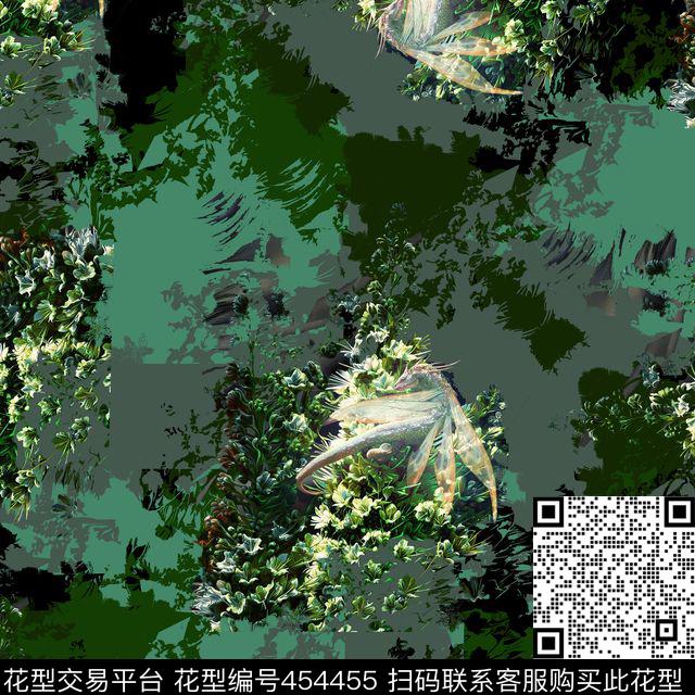 复古迷彩男装华亿平台数码印花华亿平台下载（图片编号: 454455） - 瓦栏（Walan）