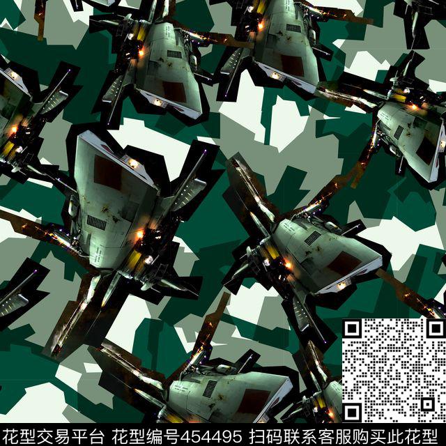 潮流复古男装华亿平台数码印花华亿平台下载（图片编号: 454495） - 瓦栏（Walan）