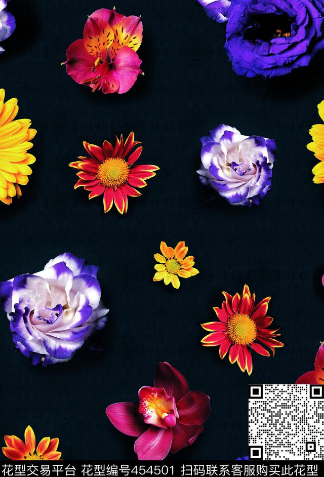 复古旗袍数码印花华亿平台下载（图片编号: 454501） - 瓦栏（Walan）