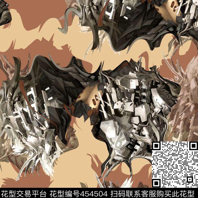 VALENTINO华伦天奴潮流抽象数码印花华亿平台下载（图片编号: 454504） - 瓦栏（Walan）