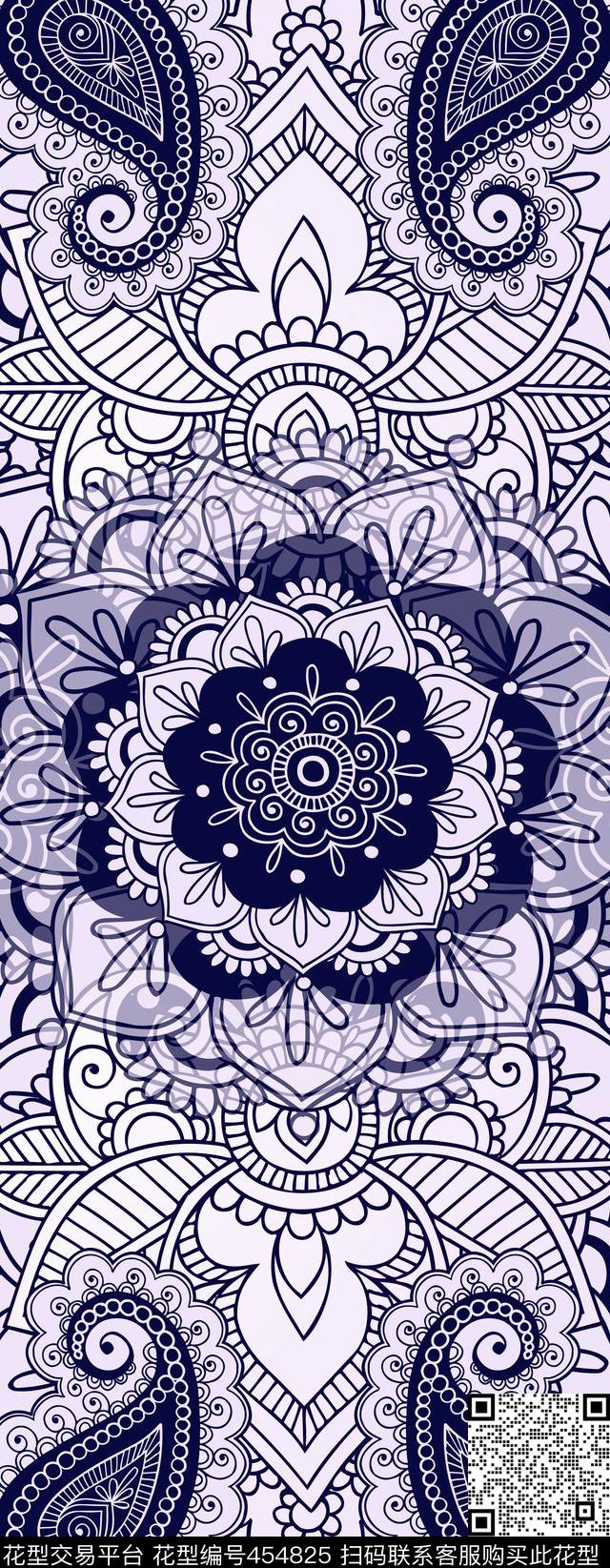 复古欧式花纹佩斯利传统印花华亿平台下载（图片编号: 454825） - 瓦栏（Walan）