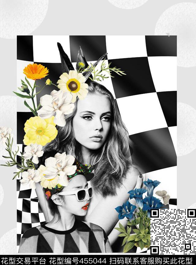 波点潮流女装潮流时尚数码印花华亿平台下载（图片编号: 455044） - 瓦栏（Walan）