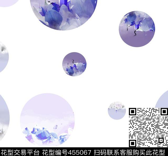 青花瓷男版波点传统印花华亿平台下载（图片编号: 455067） - 瓦栏（Walan）