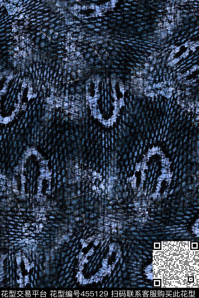 时尚大牌眼镜蛇皮花纹潮流数码印花华亿平台下载（图片编号: 455129） - 瓦栏（Walan）