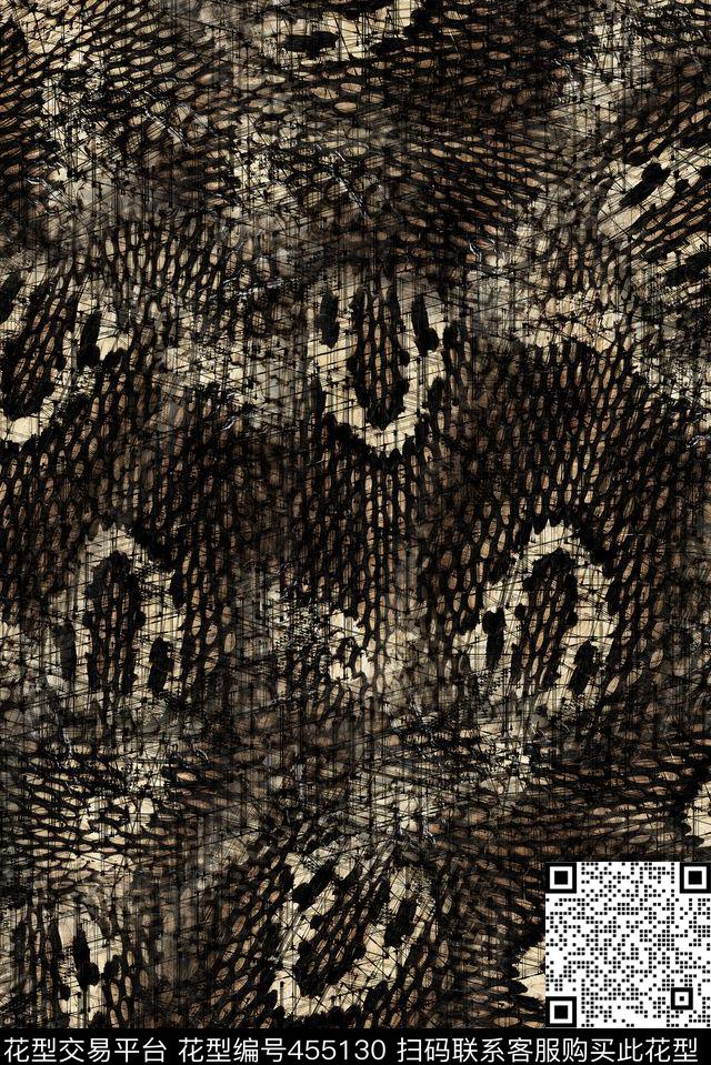 时尚大牌眼镜蛇皮花纹潮流数码印花华亿平台下载（图片编号: 455130） - 瓦栏（Walan）