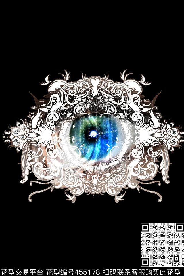 潮牌宫廷风魔幻数码印花华亿平台下载（图片编号: 455178） - 瓦栏（Walan）