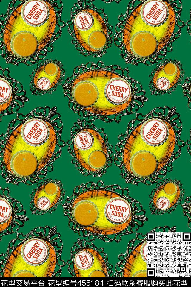 小清新时尚创意啤酒瓶盖饮料瓶盖潮流数码印花华亿平台下载（图片编号: 455184） - 瓦栏（Walan）